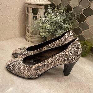 AGL snake print pumps Sz 41